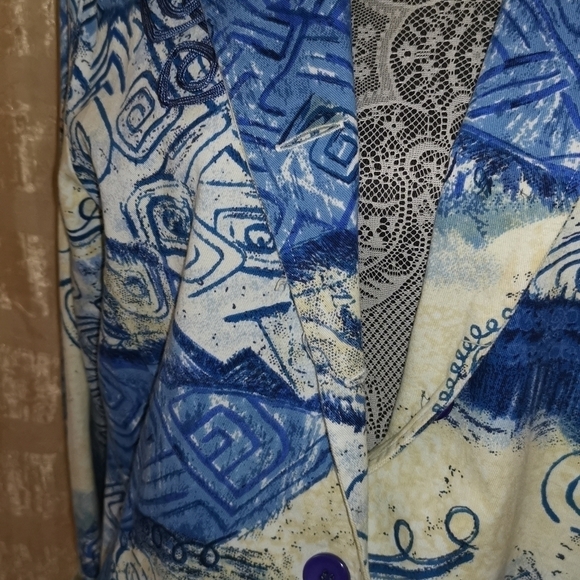 Artistic patterned jacket cotton - Picture 5 of 6